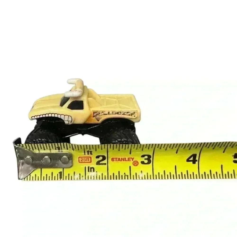 Monster Jam 2” High By 3” Plastic Bulldozer Monster Truck